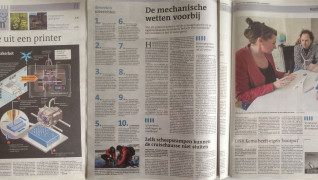 * 3DL over 3D printen in Leeuwarder Courant.* 3Dlinedesign in der Zeitung.* 3Dlinedesign in the newspaper.